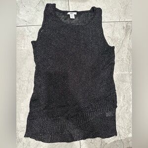 Bar III Black Knit Sleeveless Sweater